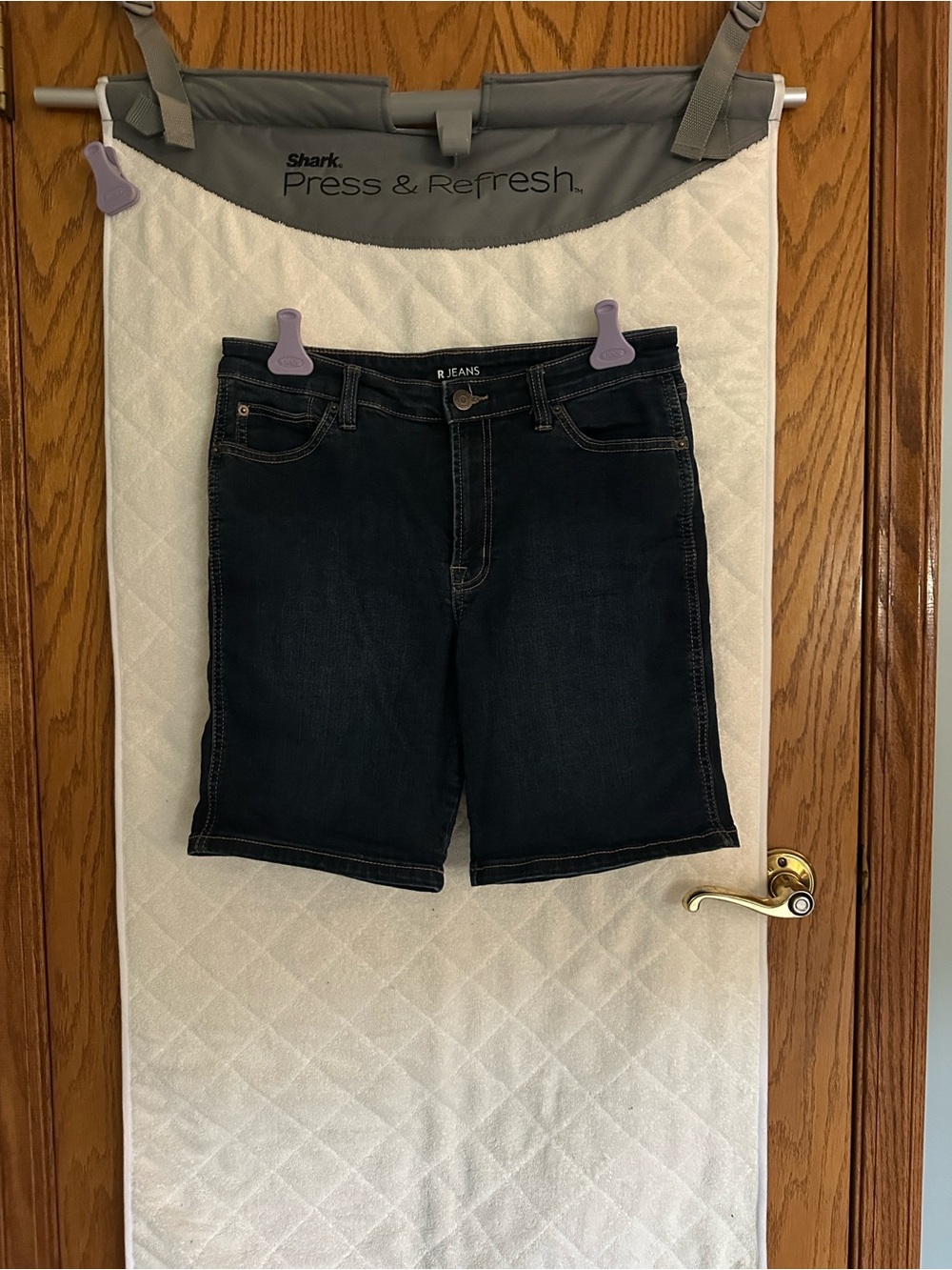 Reitmans Dark Indigo Denim Bermuda Shorts